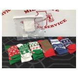 6 Pair of Solwood Menï¿½s Christmas Socks New