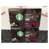 (2) Keurig Hot Starbucks French Roast Dark Coffee