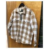 Natural Womenï¿½s Large Sherpa Lined Fleece Flannel