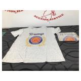 (2) Size Small Trump Tee Shirts Lot New 2020 A