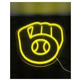 12? Baseball Glove Neon Sign Light