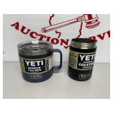 (2) Yeti Rambler 14oz Mug & Can Insulator No Clip