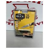 Buck The 55 Genuine Ebony Hardwood Handle Folding