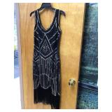 Womenï¿½s Small Beaded Cocktail Flapper Style Dress