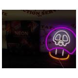Poison Mushroom Neon Light 12? with Box Wall A