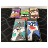 (5) Looney Tunes Cartoon Crew Socks Menï¿½s/Womenï¿½s