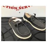 Hey Dude Size 7 Wendy Chambray Off Black Slip On