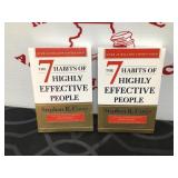 (2) 7 Habits of Highly Effective People Books Lot