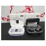 (2) True Wireless Earbuds- Q25 & Q26 Blue & Black