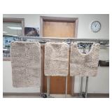 (3) Piece Bathroom Rug Set Tan/Camel In Color