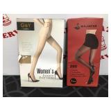 (2) Womenï¿½s Pantyhose Lot New in Boxes - G&Y