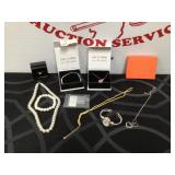 Costume & Sterling Jewelry Lot- Necklaces,
