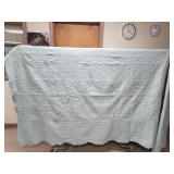 King Size Sea Foam Color Oversized Comforter &