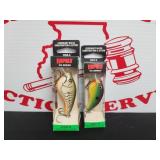 (2) Rapala OG Series Lures- Slim 6 & Tiny 4