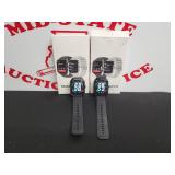 (2) Smart Watch Fitness Trackers Black In Color