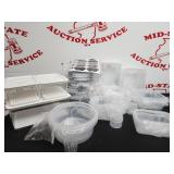 (25) Piece Storage Set w Lids & (3) Fridge