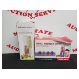 (2) Portable Juicers w Cups & Lids