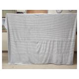 Nestl 94" x 87" Lt  Grey Blanket- New In Package