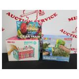Toy Lot- Transparent Gear Train, Magic Box & (2)