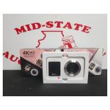 (2) 4K 64 MP Digital Cameras Both White In Color