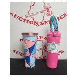 (2) Tal 24 OZ Tumblers w Lids & Straws