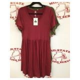 (2) New Womenï¿½s Medium Shirt Dresses Lot Fiufy