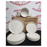 Stoneware Dinner Set- (12) Piece- (4) Dinner