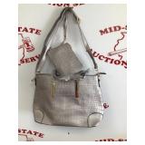 Unbranded New Silver Tote Purse & Clutch Makeup