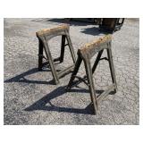 (2) Zag Folding Saw Horses Junior