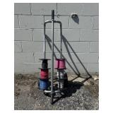 Wire Cart with 6 Spools of Electrical Wire