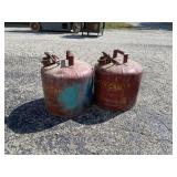 (2) Gas Metal Gas Cans