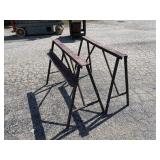 Heavy Duty Handmade Saw Horse Pair with Shelve