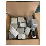 (13) Metal Electrical Boxes Lot