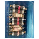 (16) Large Lot of Time Delay Fuses Multiple Amps