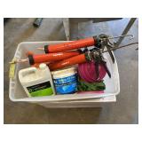 Tote of Misc Contractors Supplies