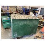 Metal 6yd Dumpster with Lids