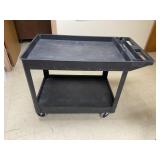 BLACK UTILITY ROLLING CART