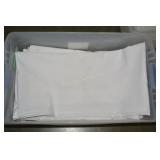 (2) TOTES WITH WHITE TABLE CLOTHES