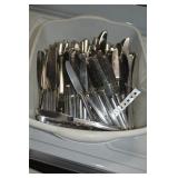 TUB OF BUTTER KNIVES