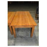 OAK TABLE : 72" X 36" X 30"