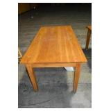 OAK TABLE : 72" X 36" X 30"