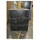 (2) SETS OF BLACK LOCKERS
