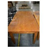 OAK TABLE 72" X 36" X 30"