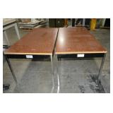 (2) RECTANGLE TABLES 60" X 30" X 30.5"