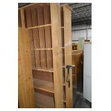(2) WOODEN STORAGE CABINETS