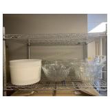 (5) PUNCH BOWLS & (2) PLASTIC BUCKETS