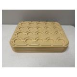 (7) CAMBRO STACKABLE DRINKING GLASS TRAYS