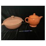 FIESTAWARE TEAPOT & CASSEROLE DISH