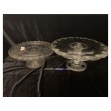 (2) CAKE STANDS