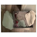 BATHROOM LINENS IN BASKET